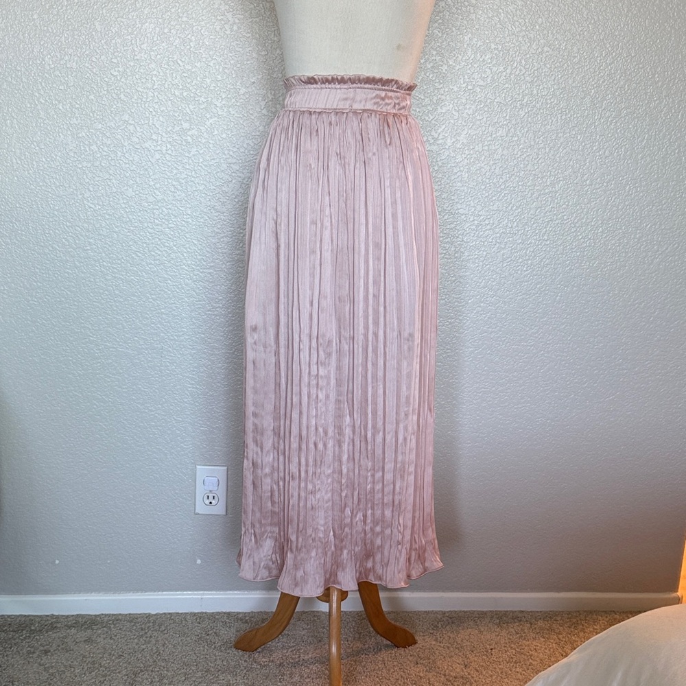 Topshop Light Pink A-Line Skirt
